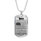 My Love Necklace - To My Wife Dog Tag Jewelry - LIMITED VERSION - Love You For All That You Are- Happy Birthday Gifts For Women Silver/18 K plated Stainless Steel