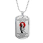 To My Brother Samurai Dog Tag Necklace Perfect Gift For Big Brothers