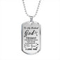 To My Husband/Boyfriend Dog Tag Chain - Inspirational Valentines Gifts Love Wife White/silver on the back side