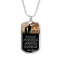 Dog Tag To My Son Necklace Jewelry - HOT DESIGN - NEW VERSION - Meaningful Quote - I Pray You Will Always be Safe - Cool Gifts For Boys