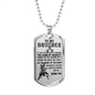 Samurai Japan To My Brother Dog Tag Necklace Jewelry - Best Gifts For Partner