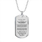 To My Son Pendant Necklace from Mother- I Love You Son Dog Tag Chain 30 inch, I am so proud of you - Birthday Gifts for Kids