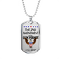 The 2nd amendment is my gun permit 1791 - Military Dog Tag - Veteran Necklace