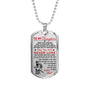 Japanese Samurai Father Daughter Dog Tag Chain Best Gifts For Teen Girls On Xmas