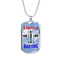 US Independence Day Dog Tag - AMERICAN MUSTANG - Necklace Jewelry.for 4th July.