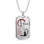 Aikido - Japanese samurai necklace jewelry To My son dog tag- best gifts for men