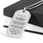 To My Son Pendant Necklace from Mother- I Love You Son Dog Tag Chain 30 inch, I am so proud of you - Birthday Gifts for Kids