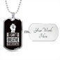 I Can’t Breathe Black Lives Matter Dog Tag BLM Dog Tag Pendant Necklace – Social Justice Awareness Necklace