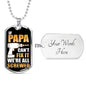 Screwed Father Son Dog Tags Chain N