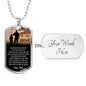 Dog Tag To My Son Necklace Jewelry - HOT DESIGN - NEW VERSION - Meaningful Quote - I Pray You Will Always be Safe - Cool Gifts For Boys