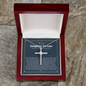 Wedding Gift for Daughter in Law Cross necklace, Welcoming Daughter in Law Into, Gift for Bride from Mother in Law Necklace, Daughter in Law Jewelry, White Gold Necklace for Daughter-in-Law CZ Cross Necklace