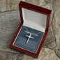 Wedding Gift for Daughter in Law Cross necklace, Welcoming Daughter in Law Into, Gift for Bride from Mother in Law Necklace, Daughter in Law Jewelry, White Gold Necklace for Daughter-in-Law CZ Cross Necklace
