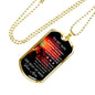 Mom Son Dog Tag Chain Luxury Necklace For Teen Boys Great Gifts For Son From Mom