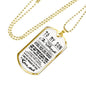 To My Son Quote I Wish You The Strenghth Dogtag Necklace Luxury Love, Dad