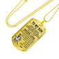 To My Son Dog Tag - Military Chain silver - Unique Birthday Gifts for Kids