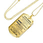 Husband Wife - To My Husband Dog tag Chain Men's Necklace -Personalized Xmas Present, Romantic Gifts for Your Love, Girlfriend, Boyfriend