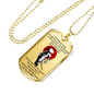 To My Brother Samurai Dog Tag Necklace Perfect Gift For Big Brothers
