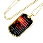 To My Son Dog Tag Chain Luxury Necklace For Teen Boy Great Gift For Son From Dad