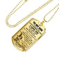 Bushido Japan Samurai Warrior Father Son Dog Tags Necklace - HOT EDITION - Personalized Birthday Gifts For Your Kids/Child/ Boys On Xmas, Birthday..HOT TREND NOW