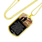 Dog Tag To My Son Necklace Jewelry - HOT DESIGN - NEW VERSION - Meaningful Quote - I Pray You Will Always be Safe - Cool Gifts For Boys