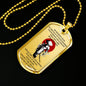 To My Brother Samurai Dog Tag Necklace Perfect Gift For Big Brothers