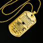 Daughter Dog Tag - Necklace pendant - Personalized Birthday Gifts From Dad