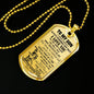 Bushido Japan Samurai Warrior Father Son Dog Tags Necklace - HOT EDITION - Personalized Birthday Gifts For Your Kids/Child/ Boys On Xmas, Birthday..HOT TREND NOW