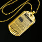 My Love Necklace - To My Husband Dog Tag Jewelry - LIMITED VERSION - Meaningful Quote - Unique Gifts For Men on Birthday