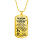 Bushido Japan Samurai Warrior Father Son Dog Tags Necklace - HOT EDITION - Personalized Birthday Gifts For Your Kids/Child/ Boys On Xmas, Birthday..HOT TREND NOW