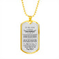 To My Son Pendant Necklace from Mother- I Love You Son Dog Tag Chain 30 inch, I am so proud of you - Birthday Gifts for Kids