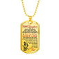 Japanese Samurai Father Daughter Dog Tag Chain Best Gifts For Teen Girls On Xmas