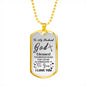 To My Husband/Boyfriend Dog Tag Chain - Inspirational Valentines Gifts Love Wife White/silver on the back side