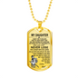 Bushido Pendant -Inspirational Dog Tag For Daughter Best Birthday Gifts For Girl