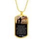 Dog Tag To My Son Necklace Jewelry - HOT DESIGN - NEW VERSION - Meaningful Quote - I Pray You Will Always be Safe - Cool Gifts For Boys