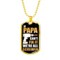 Screwed Father Son Dog Tags Chain N