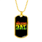 To My Father Dog Tag Necklace - The Walking Dad - Unique Gifts for Men