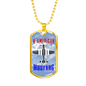 US Independence Day Dog Tag - AMERICAN MUSTANG - Necklace Jewelry.for 4th July