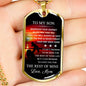 Mom Son Dog Tag Chain Luxury Necklace For Teen Boys Great Gifts For Son From Mom