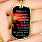 To My Son Dog Tag Chain Luxury Necklace For Teen Boy Great Gift For Son From Dad