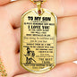 Bushido Japan Samurai Warrior Father Son Dog Tags Necklace - HOT EDITION - Personalized Birthday Gifts For Your Kids/Child/ Boys On Xmas, Birthday..HOT TREND NOW