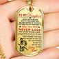 Japanese Samurai Father Daughter Dog Tag Chain Best Gifts For Teen Girls On Xmas