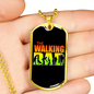 To My Father Dog Tag Necklace - The Walking Dad - Unique Gifts for Men