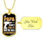 Screwed Father Son Dog Tags Chain N