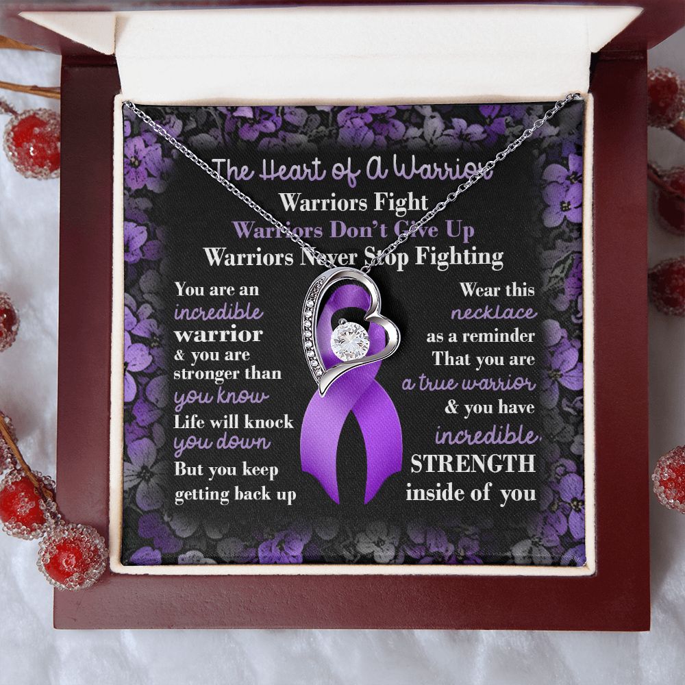 Necklacexinvaicadai28-1_596 Necklace Pancreatic Cancer Awareness Forever Love Pendant Necklace – Purple Ribbon Cancer Survivor Jewelry Wedding Day, Gift for Daughter Gifts Christmas, on Birthday Luxury Necklace bac