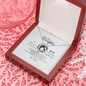 Quote Mom To My Daughter I Will Always Be There For You Heartfelt Card Jewelry Gift Forever Love Pendant Necklace Wedding Day, Gift For Daughter Gifts Birthday, on Christmas Luxury necklace