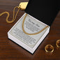 Cuban Link Chain Necklace for Son, Wedding Gift for Son from Mom, Son Sentimental Wedding Present, Son Get Married Gift Luxu