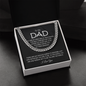 Gifts for Father - you are my Hero, me role model - To My Dad Cuban Chain Necklace, Gift for Him - To the World You are ONE, But to Me you are the World - Dad Birthday, Father's Day Gift