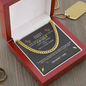 Fathers Day Gifts for Mens Cuban Link Chain Necklace for Dad for Boyfriend Sliver Gold Stainless Steel on Birthday, Father's Day fix