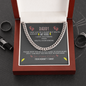 Fathers Day Gifts for Mens Cuban Link Chain Necklace for Dad for Boyfriend Sliver Gold Stainless Steel on Birthday, Father's Day fix