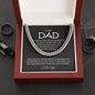 Gifts for Father - you are my Hero, me role model - To My Dad Cuban Chain Necklace, Gift for Him - To the World You are ONE, But to Me you are the World - Dad Birthday, Father's Day Gift